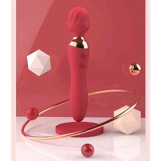 Двосторонній вібратор Night stories USB - Червоний - Вібратори Вінниця