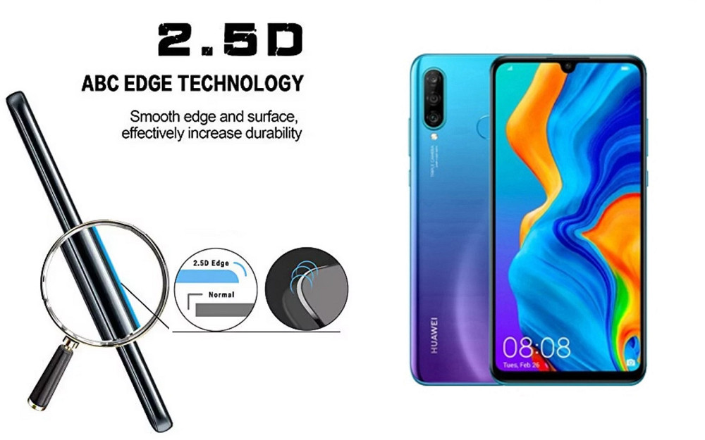 Защитное стекло ArmorGlass для Huawei P30 Lite – устойчивое к царапинам и ударам Киев - изображение 2