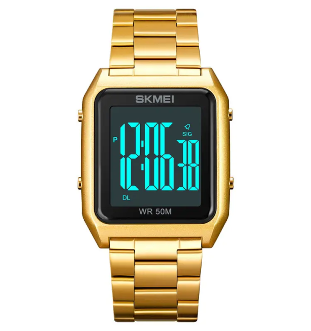 Чоловічий наручний годинник Skmei 1879 (Золотистий) Київ - фото 2