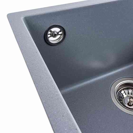 Гранітна мийка для кухні VALESO RUBA 4040 матова Сірий металік Коломыя