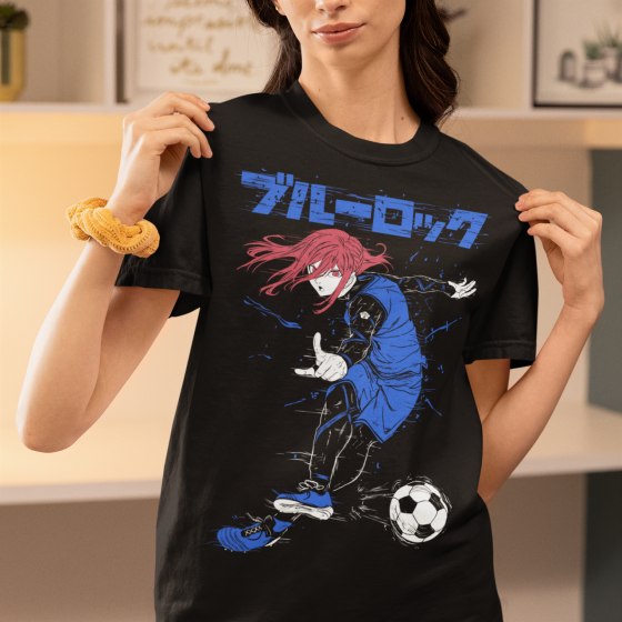 Футболка для мальчика аниме Кхигири Хйоума Блуе Локк оверсайз (рост от 165 до 180 ) Черний AnimeJ0789m Днепр