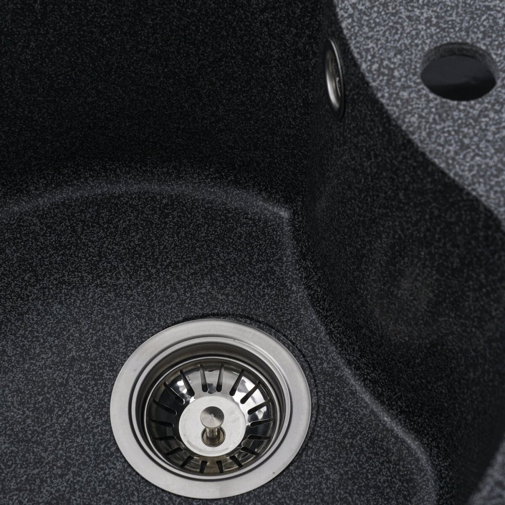 Гранітна мийка для кухні VALESO TURAS 480 матова Графіт Коломыя - изображение 5