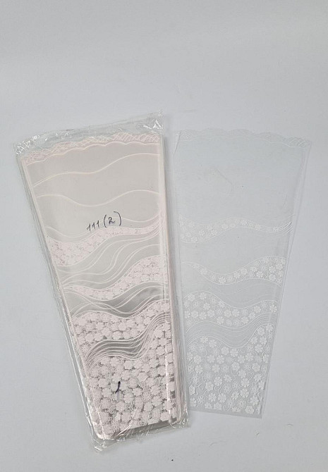 Упаковка конус под цветы h60/10низ/30верх БВ(100 шт) узор 111 (2) (100 шт) Харьков - изображение 1