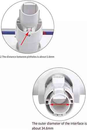 LED насадка-щітка для пилососа мʼяка оксамитова для Xiaomi Mijia 1C K10 G9 G10 та Dreame V8 V9B V9P V11 Київ