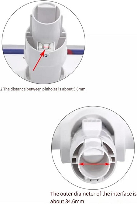 LED насадка-щітка для пилососа мʼяка оксамитова для Xiaomi Mijia 1C K10 G9 G10 та Dreame V8 V9B V9P V11 Київ - фото 3
