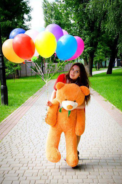 Плюшевий ведмедик М'яка іграшка Рафаель 120 см Карамельний Тернопіль - фото 4