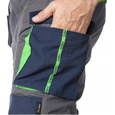 Штаны рабочие Neo Tools Premium, размер XXXL(58), ткань ripstop, 210 г/м2,хлопок (81-227-XXXL) Винница - изображение 11