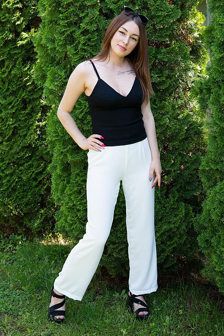 Штани жіночі літні, колір електрик, бузковий, молочний, топ Крохатушка одяг Київ - фото 3