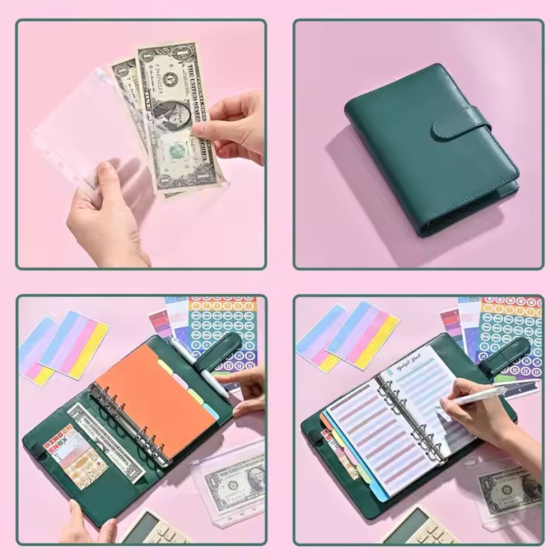 Блокнот-планер финансовый формат А6,планер бюджета и хранения денег,органайзер для ведения учётов Каменец-Подольский