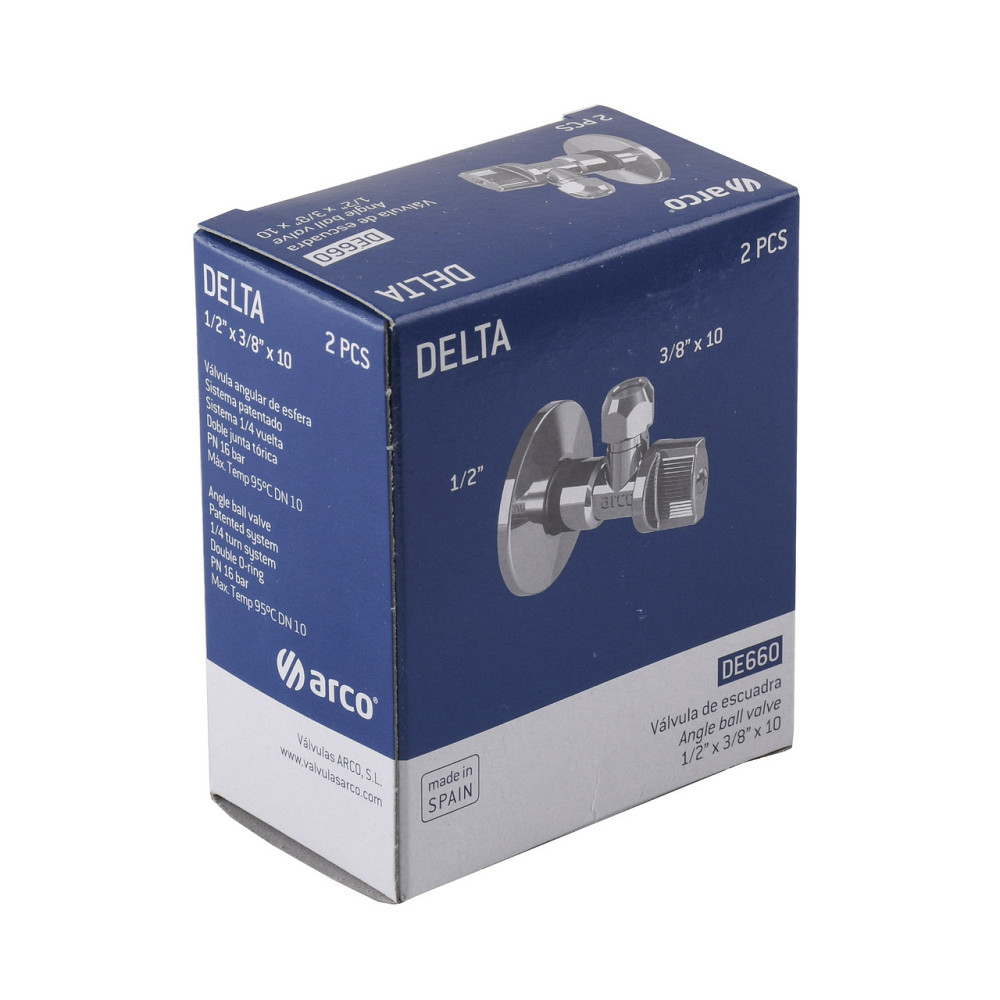 Кран кульовий кутовий ARCO 1/2″х 3/8″ DE660-610 AntiLime (000004515) Киев - изображение 5