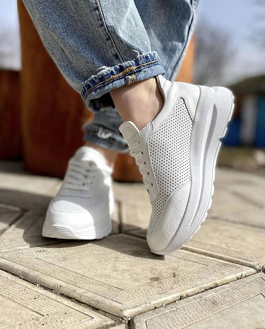 Dino Vittorio Кросівки жіночі Dino Vittorio 41-02-183пер білі (весна-літо, шкіра натуральна) (5 Коломия - фото 4