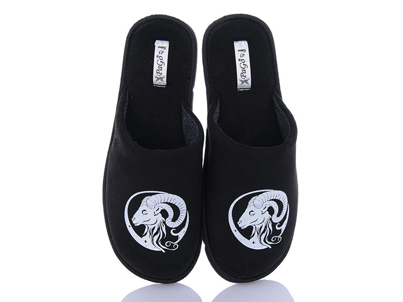 Капці Овен Знак зодіаку Чоловічі закритий носок Pago 21.03-19.04 чорний Одеса - фото 1