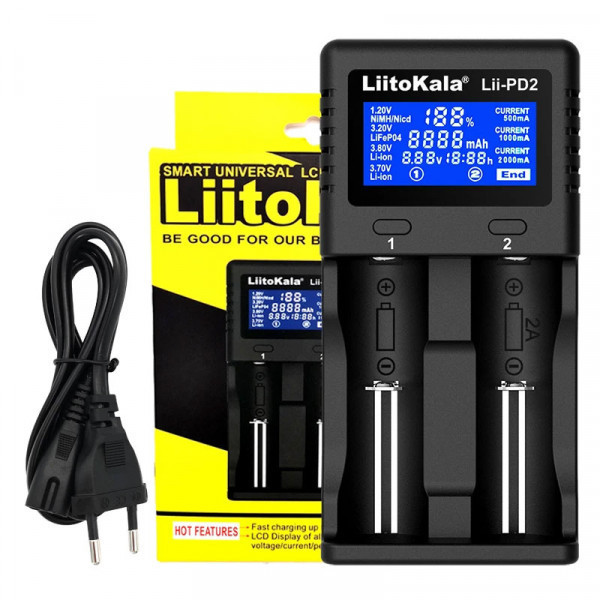 Зарядний пристрій LiitoKala Lii-PD2, 2x(LiOn/LiFePO4/NiMH/NiCd), display (Lii-PD2) Киев - изображение 8