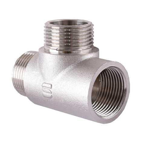 Тройник 3/4'' внутр/наруж/наруж никель Харьков - изображение 1