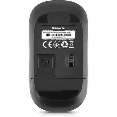 Мишка REAL-EL RM-313W Wireless Black (EL123200042) Вінниця