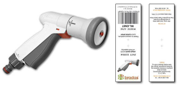 Пістолет поливальний регульований WL-EN8T BRADAS Польща Київ - фото 2