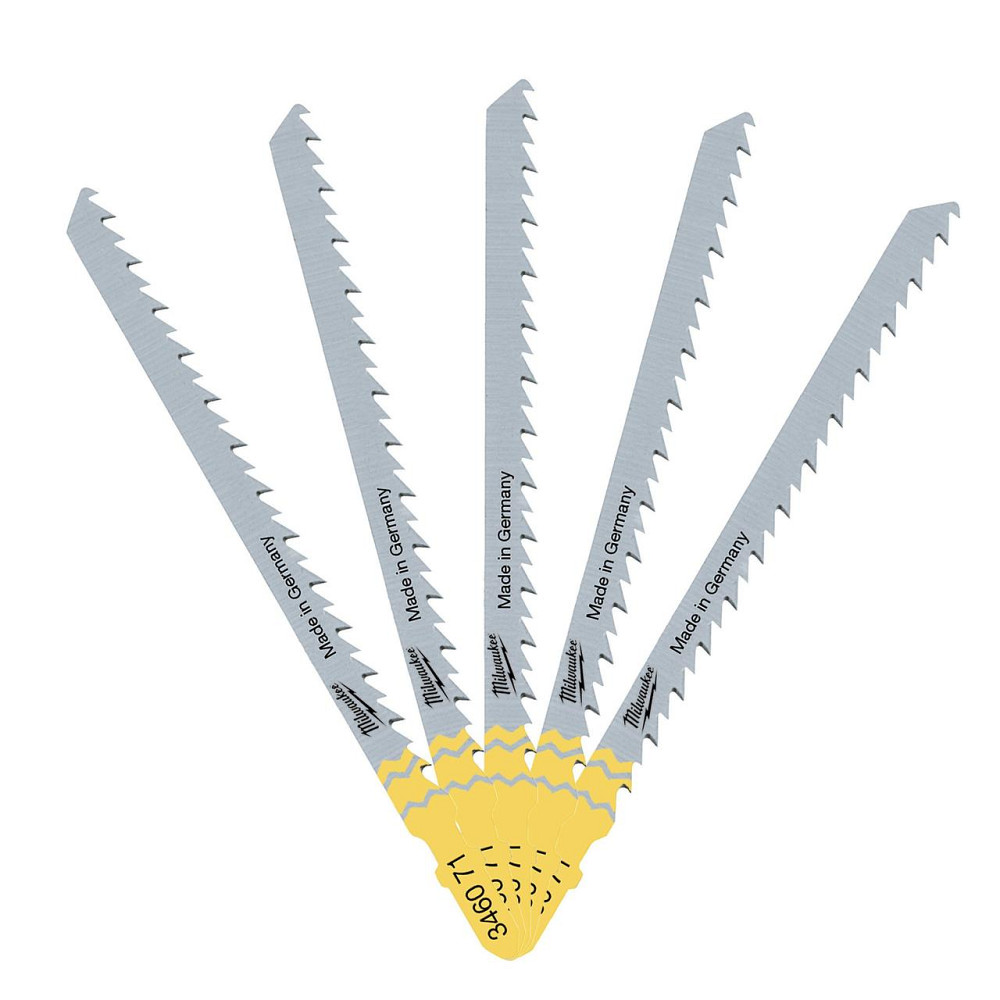 Полотна для лобзика T301DL MILWAUKEE, 105мм/ крок зубу 4,0мм, (5шт), (деревина, чистий різ) Одеса - фото 2
