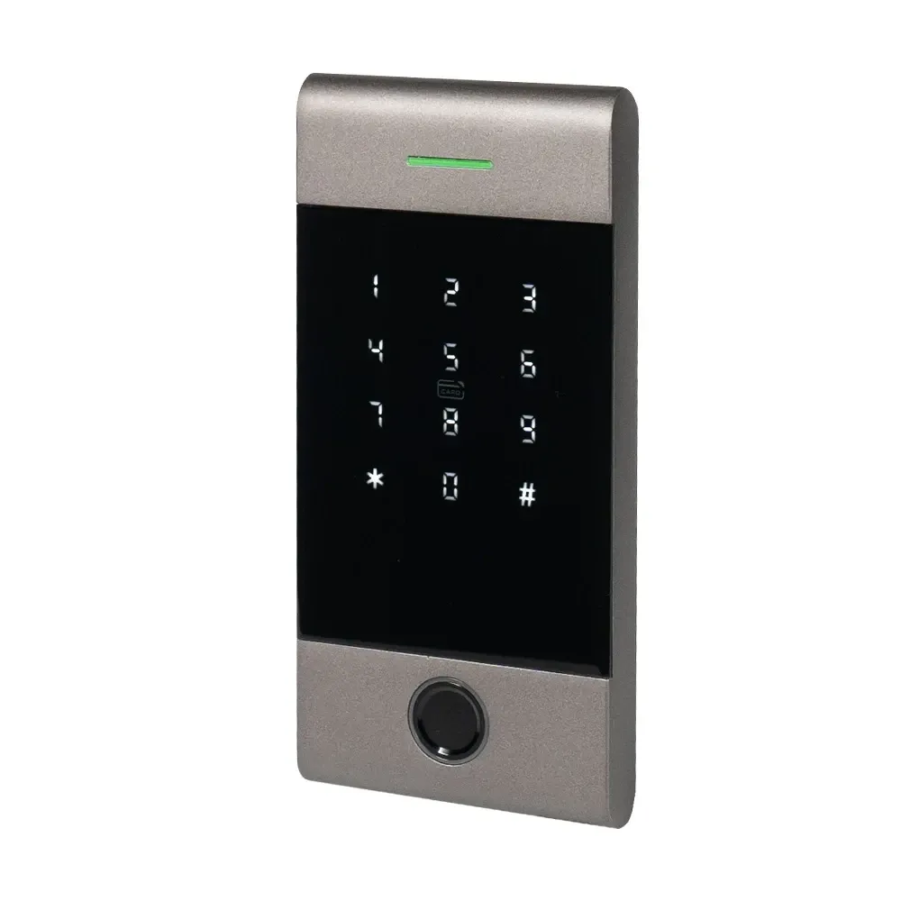 Клавіатура з Bluetooth, з контролером, зчитувачем відбитків пальців та карт Mifare Trinix TRK-1206BTFW Black (71-00072) Киев - изображение 1