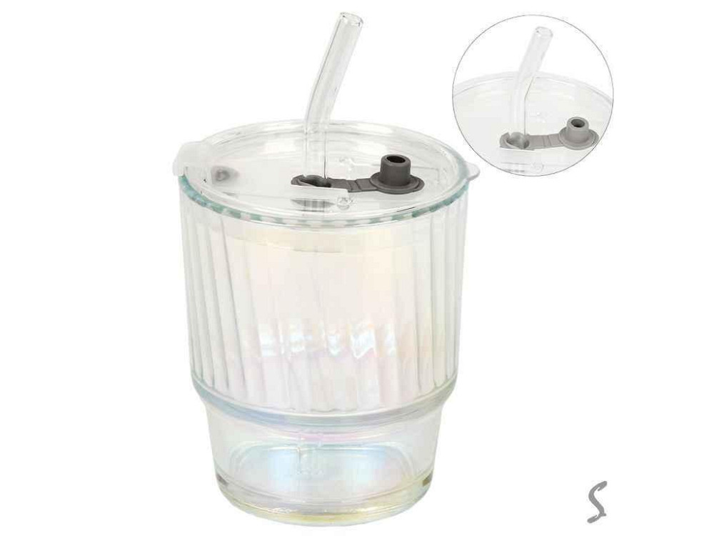 Склянка з кришкою та трубочкою Classic R41222 250мл ТМ STENSON Київ - фото 1