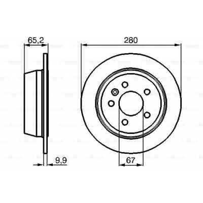 Тормозной диск Bosch 0 986 478 873 Винница
