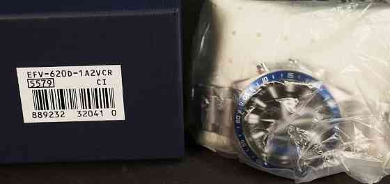 Casio EFV-620D-1A2V Edifice Black Blue Ø50мм в нержавеющем корпусе. Киев