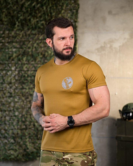 Тактическая потоотводящая футболка battle coyot ПП4648 Одесса - изображение 8