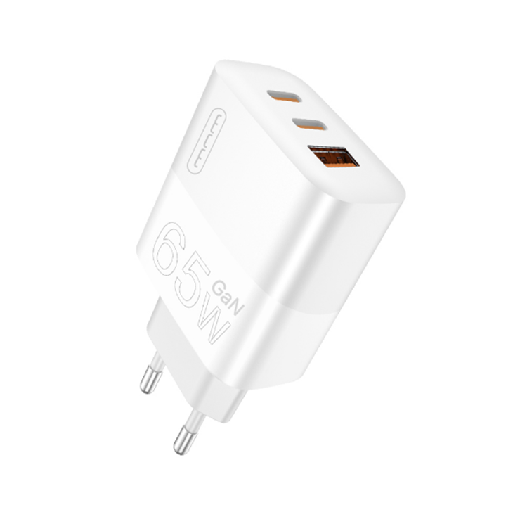 Мережевий зарядний пристрій WUW-C199 PD65W+PD20W+QC18W GaN C white 6972573336715 Одеса - фото 1