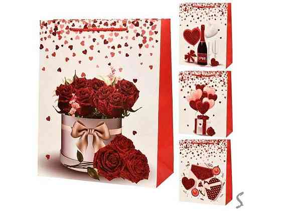 Пакет подарунковий M Love You 26*32*12см паперовий R94967 ТМ STENSON Київ