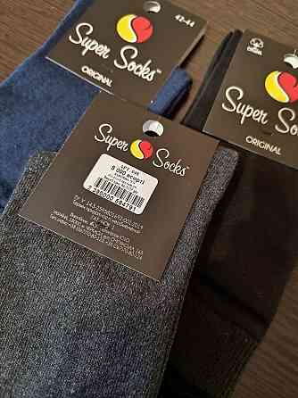 Шкарпетки чоловічі високі. Класичні чоловічі шкарпетки (3 шт.) SuperSocks. Розмір 42-44 Київ