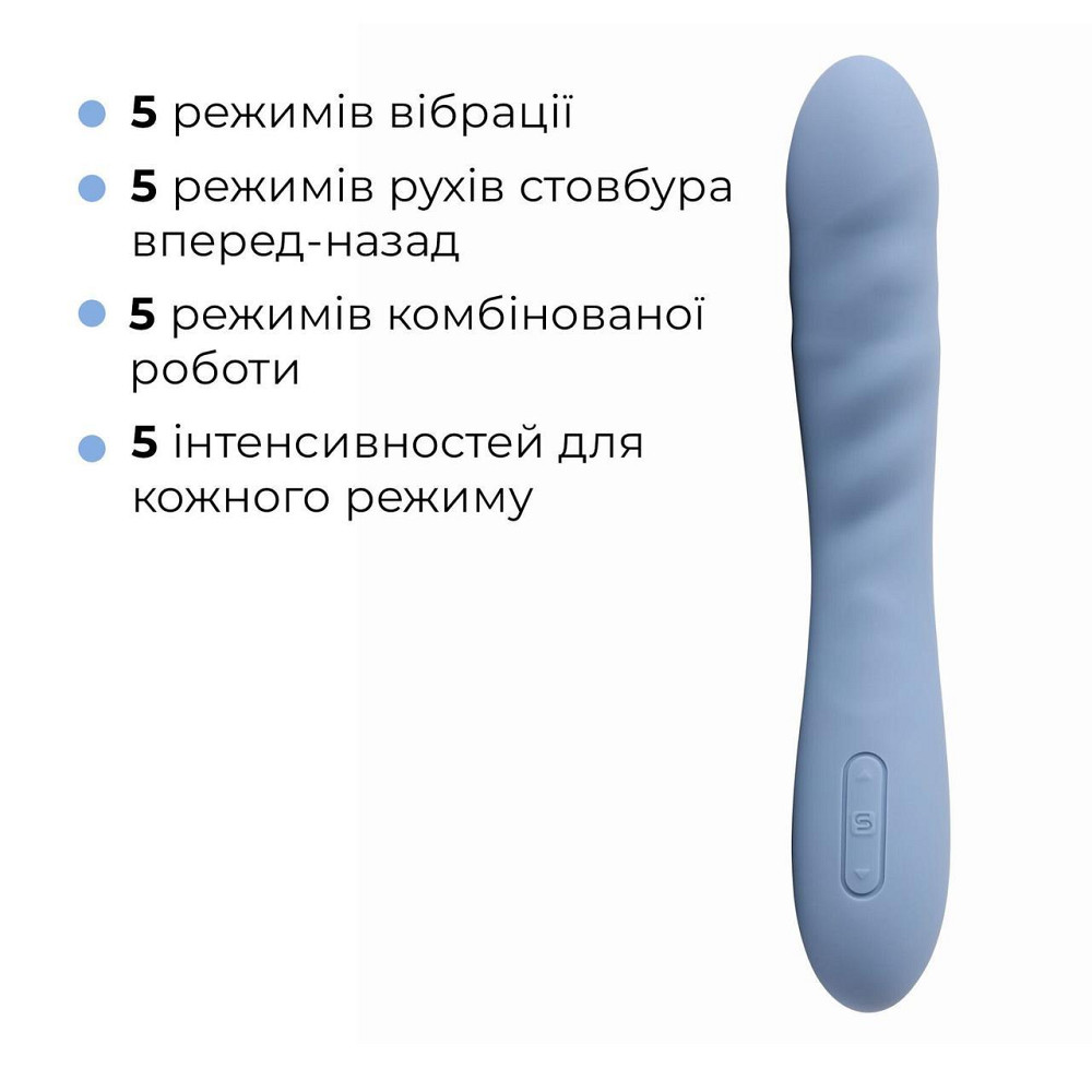 Смарт-вібратор з пульсацією Svakom Ava Neo Cornflower Blue, 15 режимів роботи, водонепроникний Sex Aura Київ - фото 4