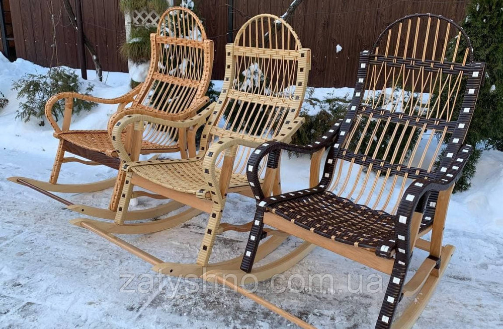 Кресло-качалка из лозы  удобная Киев - изображение 5