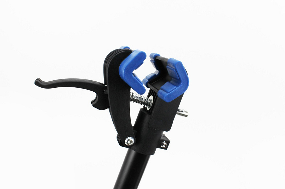 Стенд для ремонту велосипеда, складаний, регульована висота 100-150 см, регульований кут нахилу велосипеда, чорний HS-X006A Киев - изображение 2