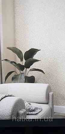 Шпалери вінілові на флізеліні Marburg Aura метрові маленькі квіти бежеві структурні Київ