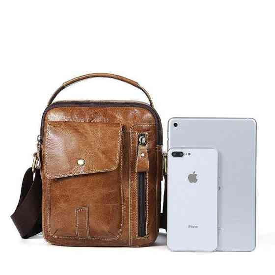 Сумка чоловіча Vintage 14766 Світло-коричнева Київ