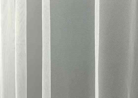 Тюль VR-Textil 1698т Грек-сетка с вышивкой Молочный с розовым 300х270 см (42-0718) Киев