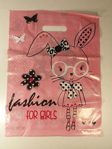 Пакет с прорезной ручкой  (30*37+3) Зайчиха  (50 шт) Харьков - изображение 1