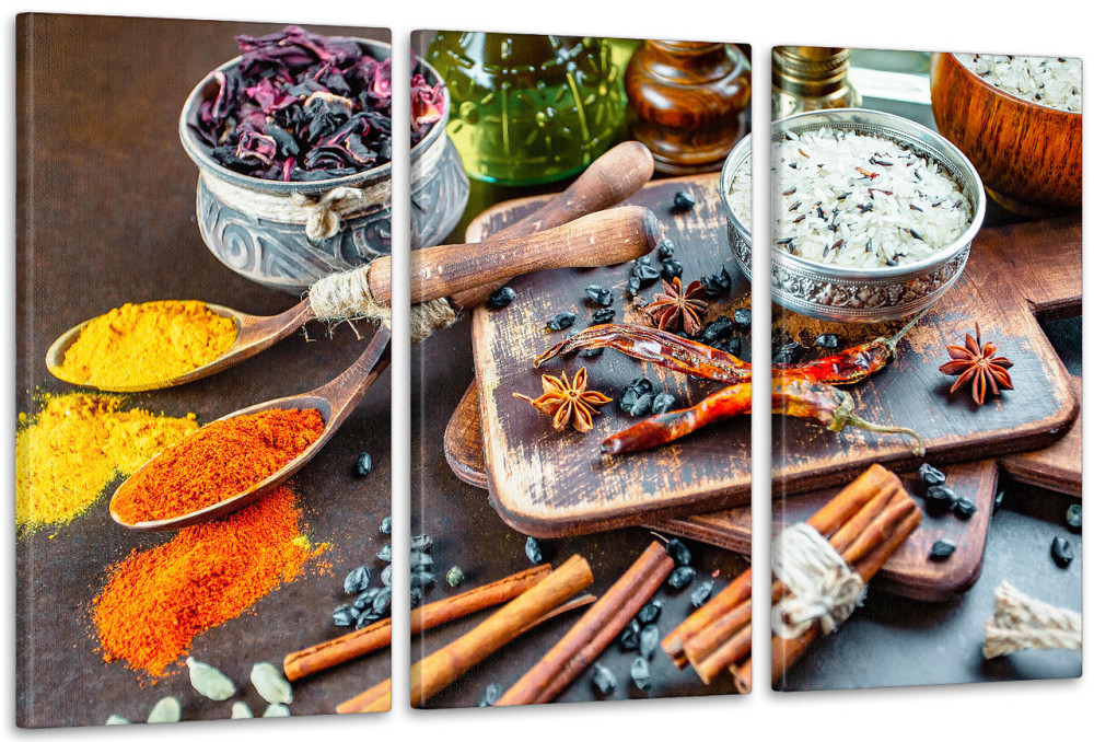 Модульная картина в гостиную / спальню   Спеції    ART-021_3A 100х150 см Киев - изображение 1