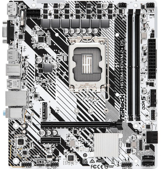 Материнська плата ASRock H610M-HDV/M.2+ D5 Socket 1700 ( без Bluetooth ) Харків - фото 1