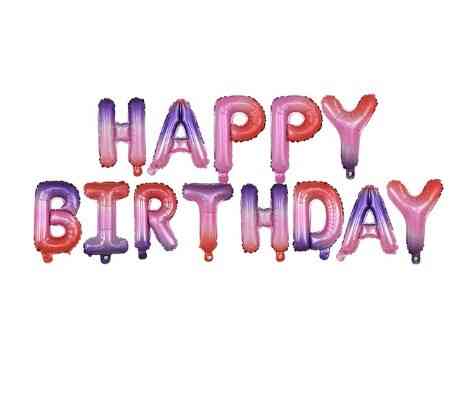 Шары Happy birthday фольгированные 16 дюймов разноцветный Киев