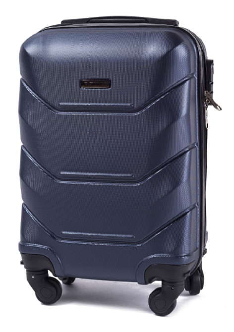 Чемодан пластиковый WINGS 147 микро 51 см темно-синий Киев - изображение 1