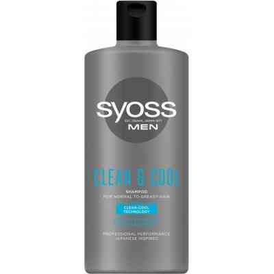 Шампунь Syoss Men Clean & Cool с Ментолом 440 мл (9000101277197) Винница
