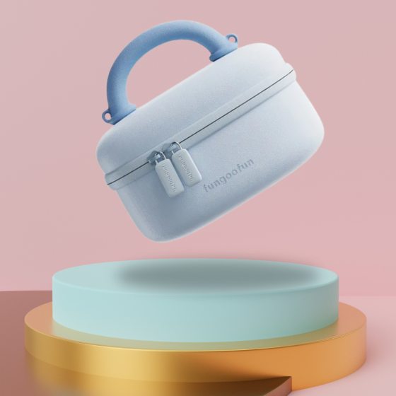 Сумка силіконова жіночий клатч на ремінці з ручкою водонепроникна сумочка Fungoofun, повсякденна, блакитна Кам'янець-Подільський