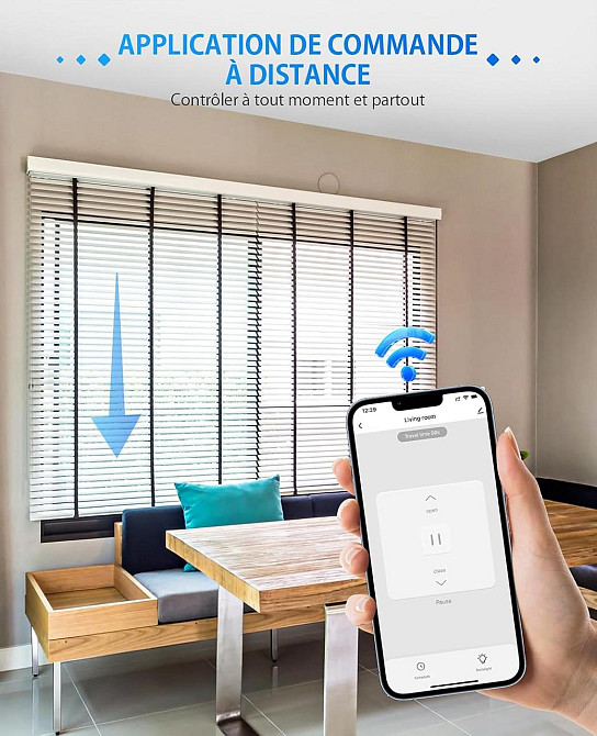 Розумний вимикач для ролет CS01 білий Wi‑Fi 2.4GHz Alexa/Google Smart Life голосове керування таймер 10A 220V N-провід Київ - фото 7