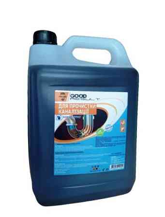 Концентрований засіб для очищення каналізаційних труб GOOD RESULT 5л/каністра Павлоград