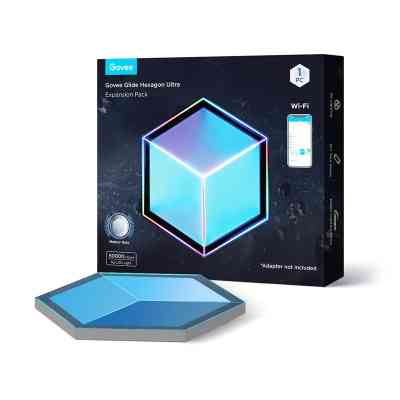 Світильник Govee H106A Glide Hexagon Light Panels Ultra Expansion Pack, 1pc, RGBIC, Wi-Fi/Bluetooth, Purple (H106A007-OF-EU) Вінниця