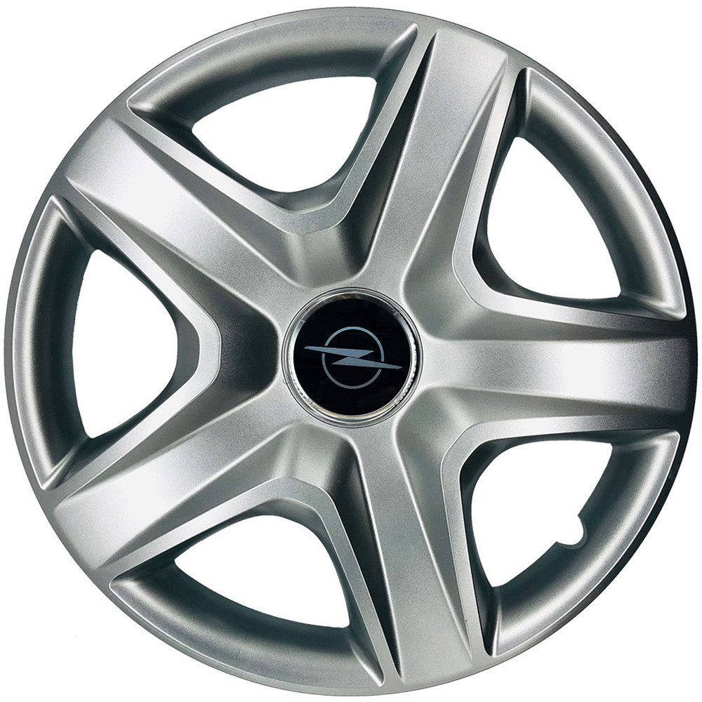Автомобільні модельні ковпаки R14 Opel NEW 202 4шт, SJS, сріблясті Київ - фото 1
