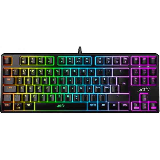 Клавіатура Xtrfy K4 TKL RGB Kailh Red UA Black (XG-K4-RGB-TKL-R-UKR) USB Чорний Харків