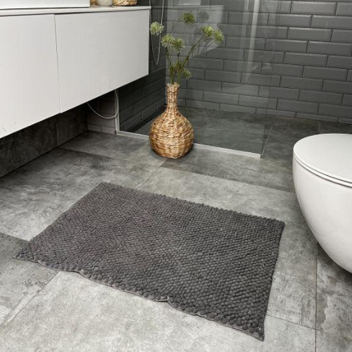 Килимок для ванної 55*80см Ананас срібно-сірий Дариана Житомир