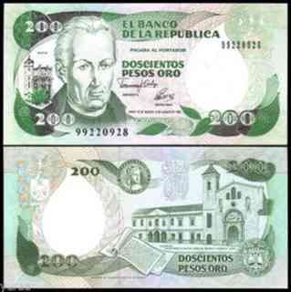 Колумбія / Colombia 200 pesos 1992 Pick 429A UNC Полтава