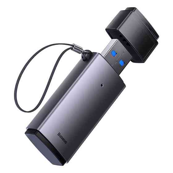 Кардрідер Baseus Lite Series USB-A to SD / TF Card Reader Grey Одеса